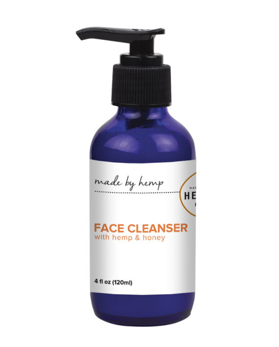 Honey and Hemp Seed Oil Face Cleanser 4oz Made By Hemp Co
