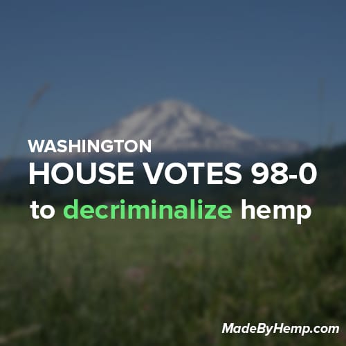 washington house votes decriminalize industrial hemp