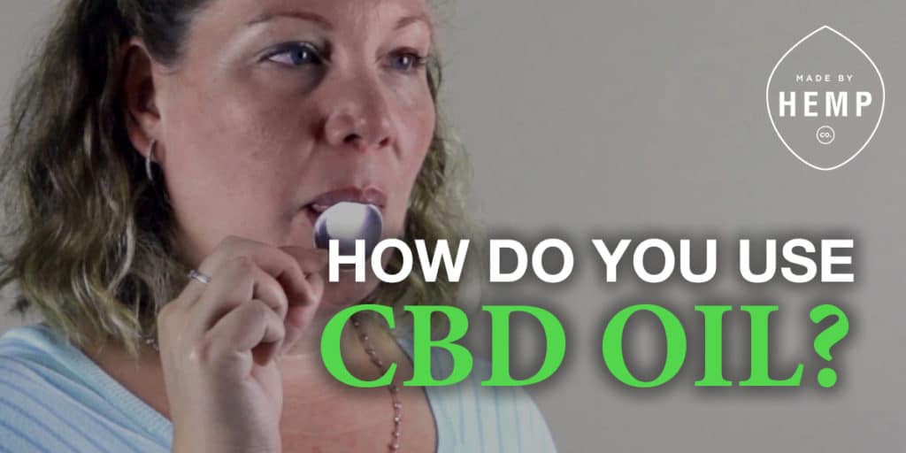 How do you use cbd oil