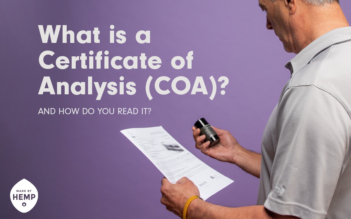 What is a certificate of analysis coa