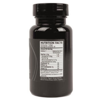 MBH Softgels 30-pack 750MG (Back)